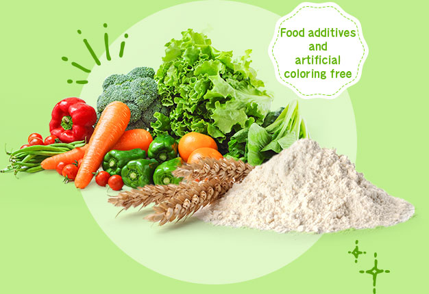 Food additives and artificial coloring free